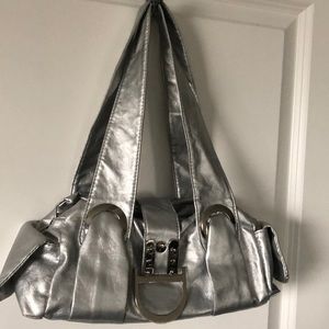 Silver handbag
